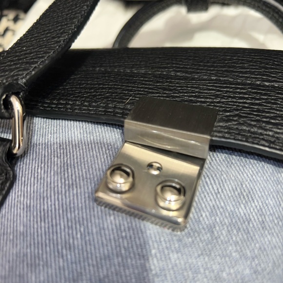 3.1 Phillip Lim Pashli medium satchel in denim and black - Picture 4 of 4